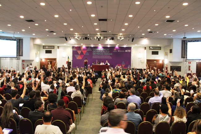 Conferência Estadual de Educação de Minas Gerais aconteceu durante três dias em Belo Horizonte. Foto: Franciele Xavier (SEE/MG)
